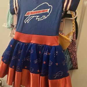NFL Blue and Red Kids Dress